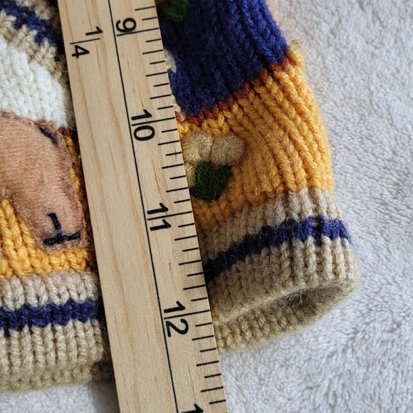 Hand Made Peruvian Knit Sweater Goat Llama Sun 2T 3T Boys Zip Cardigan Jacket - Picture 5 of 7